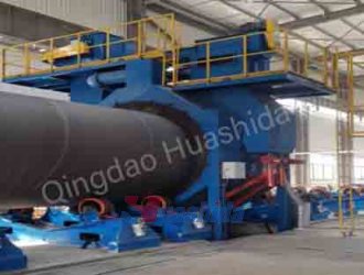 Steel Pipe Outer Wall Shot Blasting line