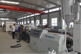 Huashida PE water supply solid wall pipe production line: stable extrusion, high efficiency and energy saving