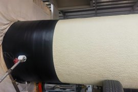 The spray winding production line designed by Huashida for customers in the UAE can produce up to 1.4 tons/ hour