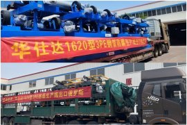 The Pipeline Equipment Sent by Huashida to Russia Has Become A Unique Sight on The Highway. 