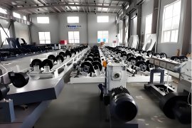 Huashda technology innovation launched one-step spraying and winding insulation pipe production line