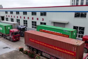 Huashida Ships 10 Containers of 3PE Coating Equipment to Kazakhstan