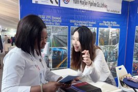 Huashida secures potential orders for steel pipe 3LPE anti-corrosion equipment at a trade show in Nigeria.
